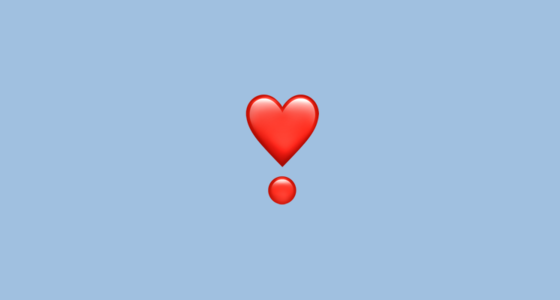 معنی قلب علامت تعجب ❣؛ قلب علامت تعجب قرمز نشانه چیست